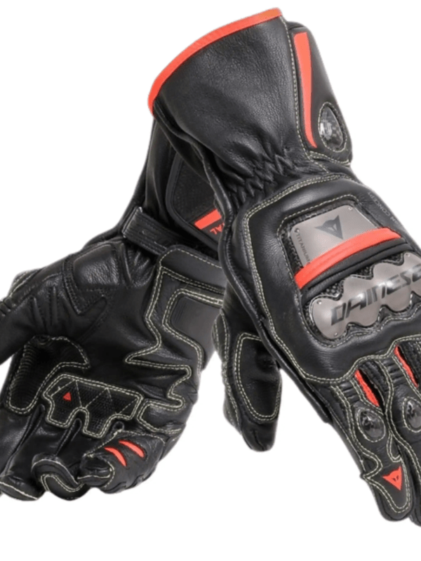 DAINESE FULL METAL 6 LEATHER GLOVES ORANGE