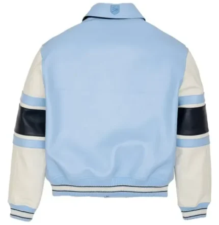 AVIREX LEGEND LEATHER JACKET BLUE, WHITE & BLACK