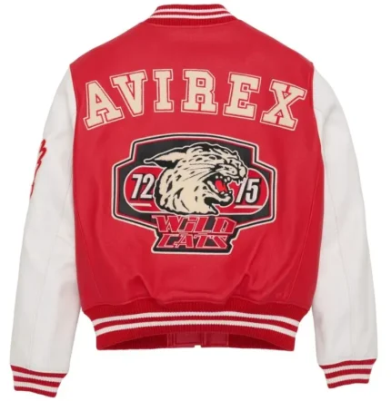 AVIREX Wild Cat Varsity Leather Jacket