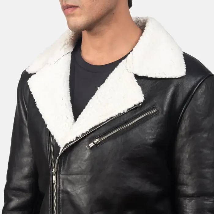 Alberto Shearling Leather Jacket Men