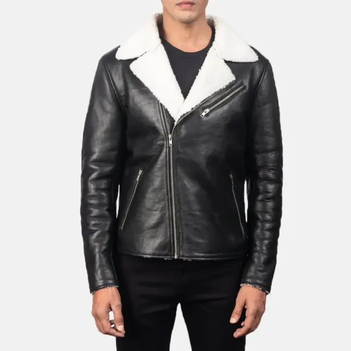 Alberto Shearling Leather Jacket Men