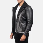 Alberto Shearling Leather Jacket Men