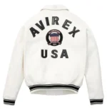 Avirex Leather Jacket Snow White