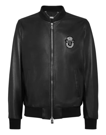 BILLIONAIRE BASIC LEATHER BOMBER
