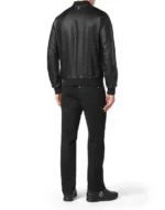 BILLIONAIRE BASIC LEATHER BOMBER