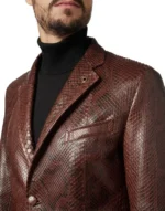 BILLIONAIRE LEATHER BLAZER LUXURY
