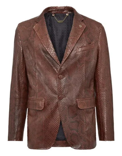 BILLIONAIRE LEATHER BLAZER LUXURY