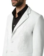 BILLIONAIRE LEATHER BLAZER PAISLEY