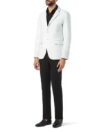 BILLIONAIRE LEATHER BLAZER PAISLEY