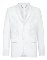 BILLIONAIRE LEATHER BLAZER PAISLEY