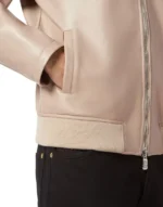 BILLIONAIRE LEATHER BOMBER PINK
