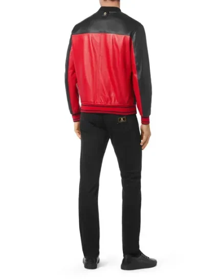 BILLIONAIRE LEATHER BOMBER DOUBLE B