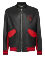 BILLIONAIRE LEATHER BOMBER DOUBLE B