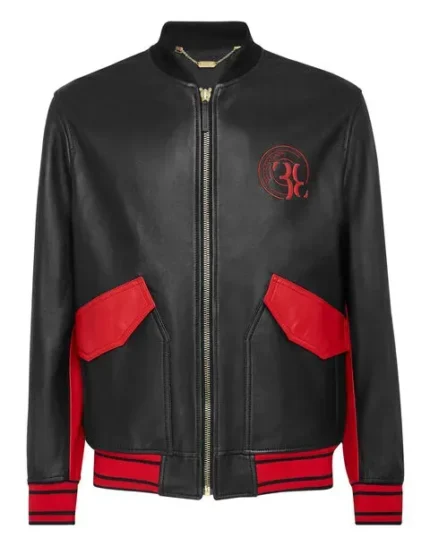 BILLIONAIRE LEATHER BOMBER DOUBLE B