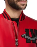 BILLIONAIRE LEATHER BOMBER MEMBERS ONLY