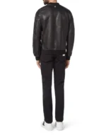 BILLIONAIRE LEATHER BOMBER MEMBERS ONLY