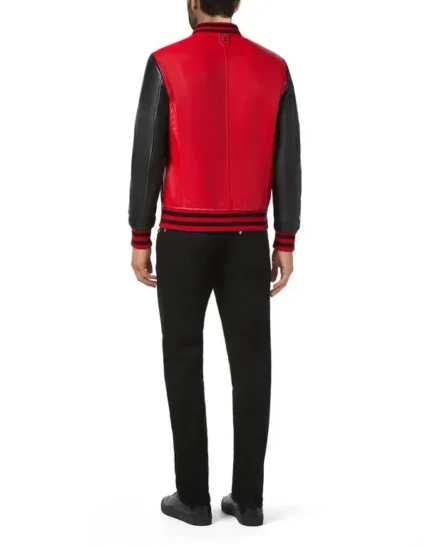 BILLIONAIRE LEATHER BOMBER MEMBERS ONLY