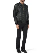 BILLIONAIRE LEATHER BOMBER PALMS