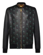 BILLIONAIRE LEATHER BOMBER PALMS