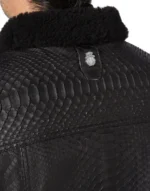 BILLIONAIRE LEATHER JACKET WITH PYTHON LUXURY