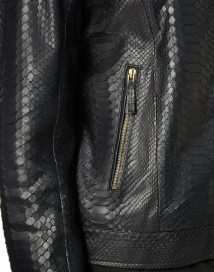 BILLIONAIRE PYTHON LEATHER JACKET LUXURY