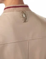 BILLIONAIRE PYTHON LEATHER MIX BOMBER