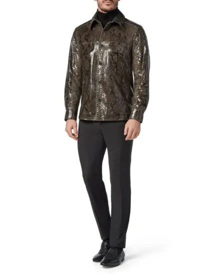 BILLIONAIRE PYTHON LEATHER SHIRTS LUXURY