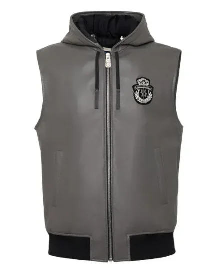 BILLIONAIRE SLEEVELESS LEATHER VEST