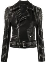 Biker style studded jacket