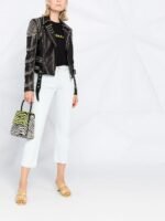 Biker style studded jacket
