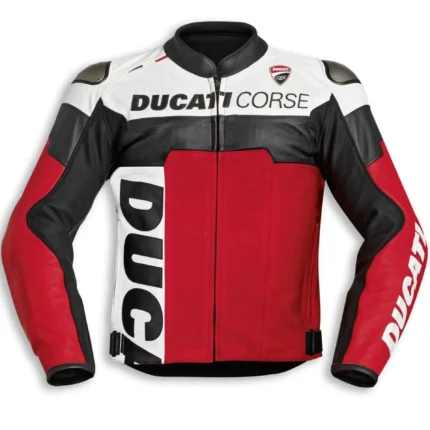 Ducati Corse C5 Motorbike Racing Leather Jacket