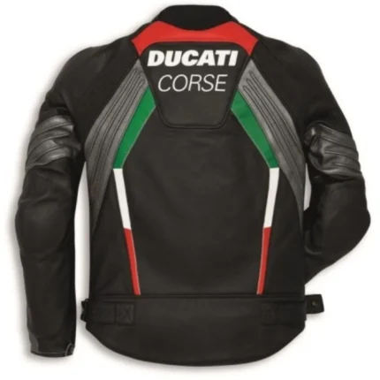 Ducati Men’s Leather Motorcycle Jacket Corse C3