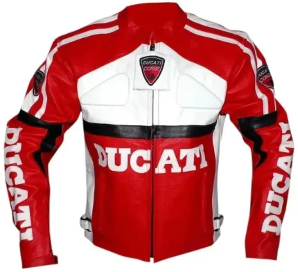 Ducati Motorcycle Leather Jacket Red