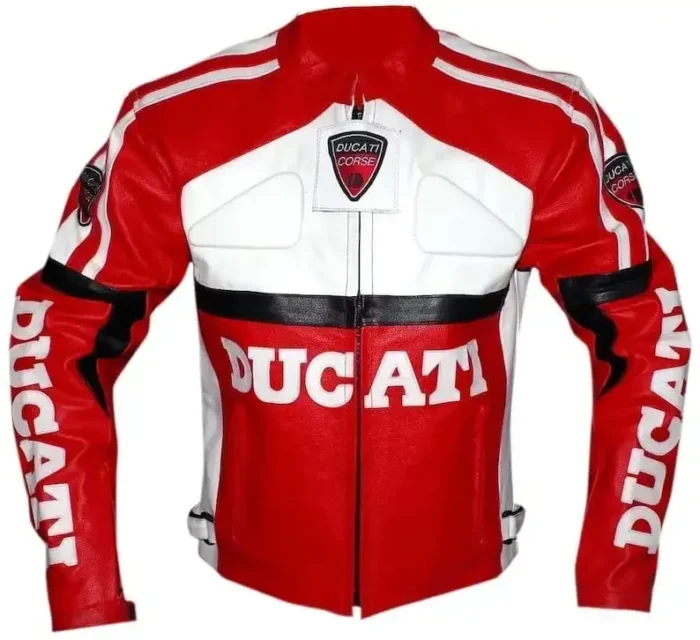 Ducati Motorcycle Leather Jacket Red