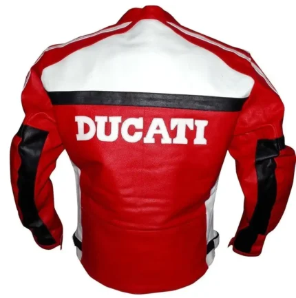 Ducati Motorcycle Leather Jacket Red