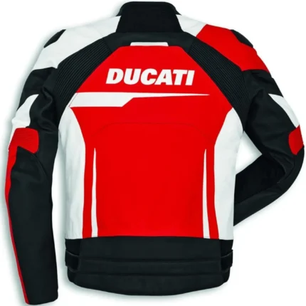 Ducati Speed Evo C1 Motorbike Rider Leather Jacket