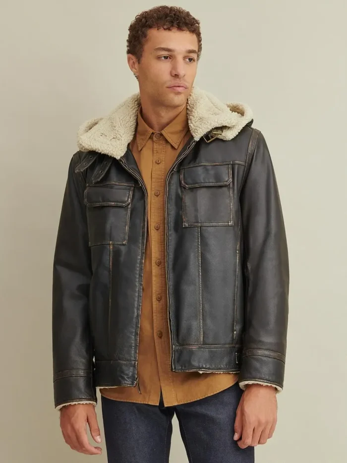 Emmett Classic Leather Bomber Jacket