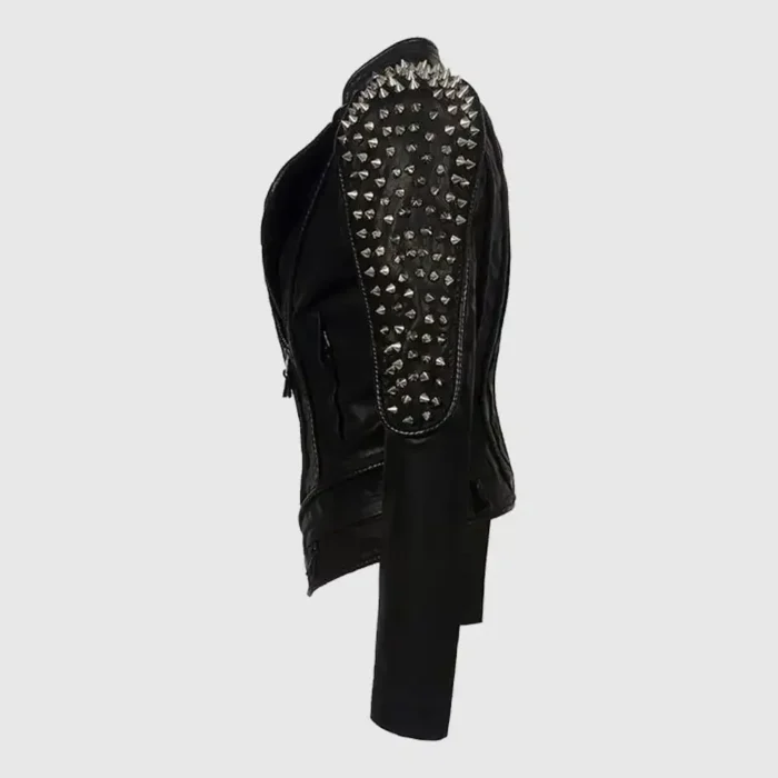 Gothic Er Punk Rock Women?s Rivet Motorcycle Jacket