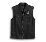 Harley Davidson Men?s 3-in-1 Denim Riding Biker Vest