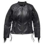 Harley Davidson Women’s Boone Fringed Leather Jacket