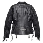 Harley Davidson Women’s Boone Fringed Leather Jacket
