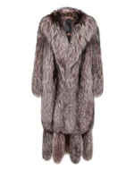 LONG SILVER FOX COAT