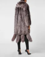 LONG SILVER FOX COAT