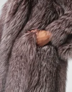 LONG SILVER FOX COAT