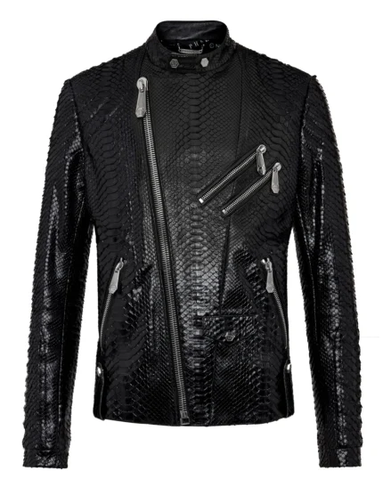 Leather Biker slim fit Luxury