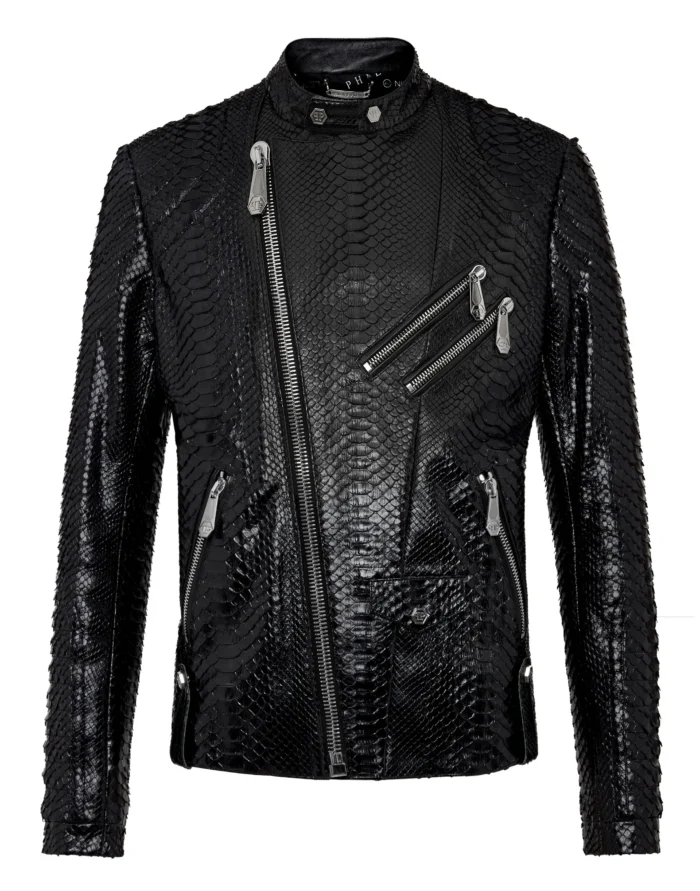 Leather Biker slim fit Luxury