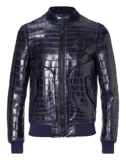 Leather Bomber "Tiger face"