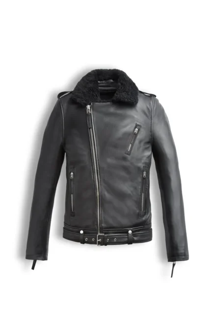 Men Black Voyager Leather Jacket