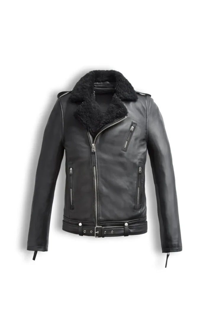 Men Black Voyager Leather Jacket