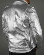 Men’s Silver Shiny Jacket